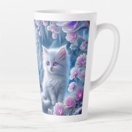 White Kitten i Fantasy Ice Kingdom