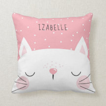 White Kitten - Nursery Decor - Namn