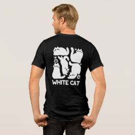White Kitten Silhouettes - Utformning av Kattdjure T Shirt