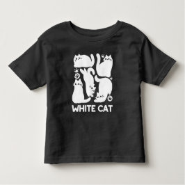 White Kitten Silhouettes - Utformning av Kattdjure T Shirt