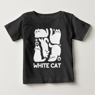 White Kitten Silhouettes - Utformning av Kattdjure T Shirt