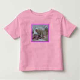 White Kitten Småbarn T-Shirt