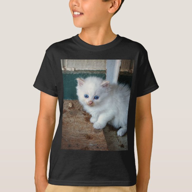 White Kitten T-shirt (Framsida)