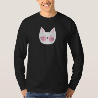White Kitty Cat T Shirt