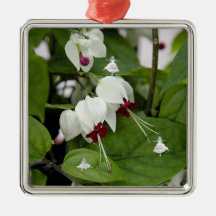 White Klockor Shadow Fairy Metall Ornament