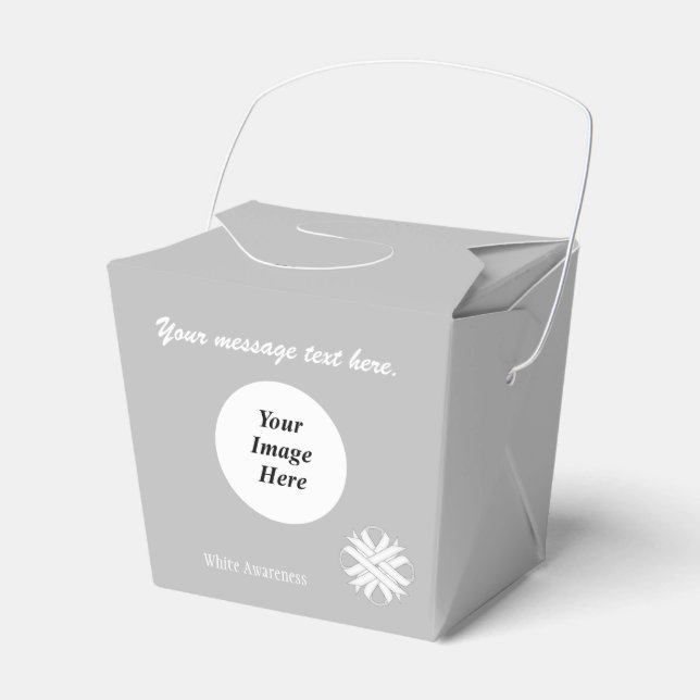 White Klöver Ribbon Template av Kenneth Yoncich Presentaskar (Framsidan Sidan)