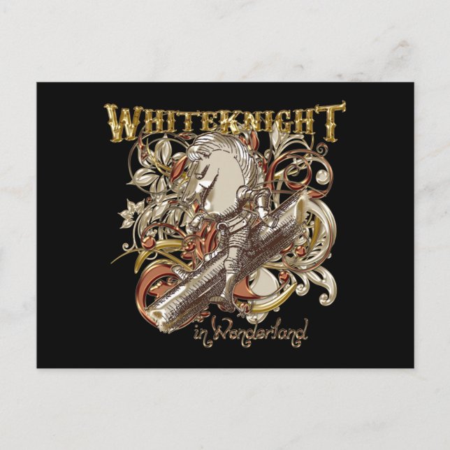 White Knight Carnivale Stil (Guld version) Vykort (Framsida)