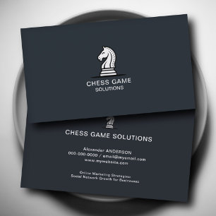 White Knight Chess Biet Visitkort