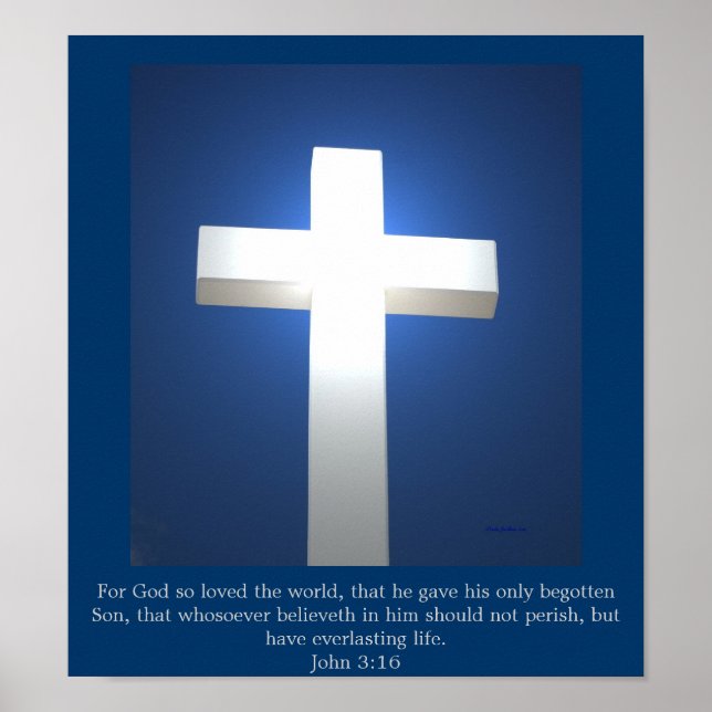 White Kor, John 3:16 poster (Framsidan)