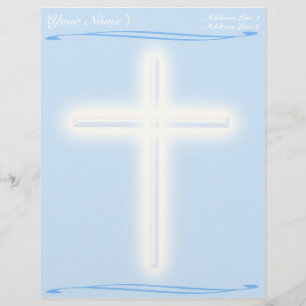 White Kor på Blue Letterhead Brevhuvud