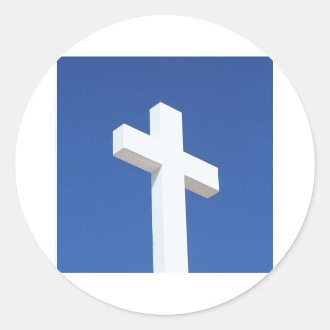 White Kor Runt Klistermärke (Framsida)