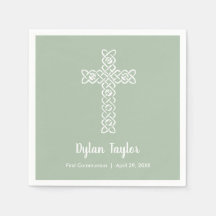 White Kor Sage Grönt First Communion Religiösa