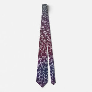 White Krona Blue Burgundy-övertoning Slips