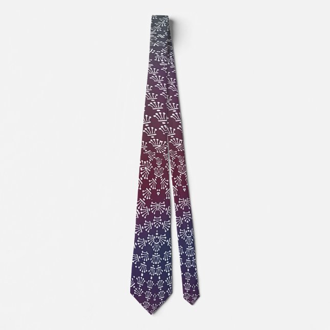 White Krona Blue Burgundy-övertoning Slips (Framsida)