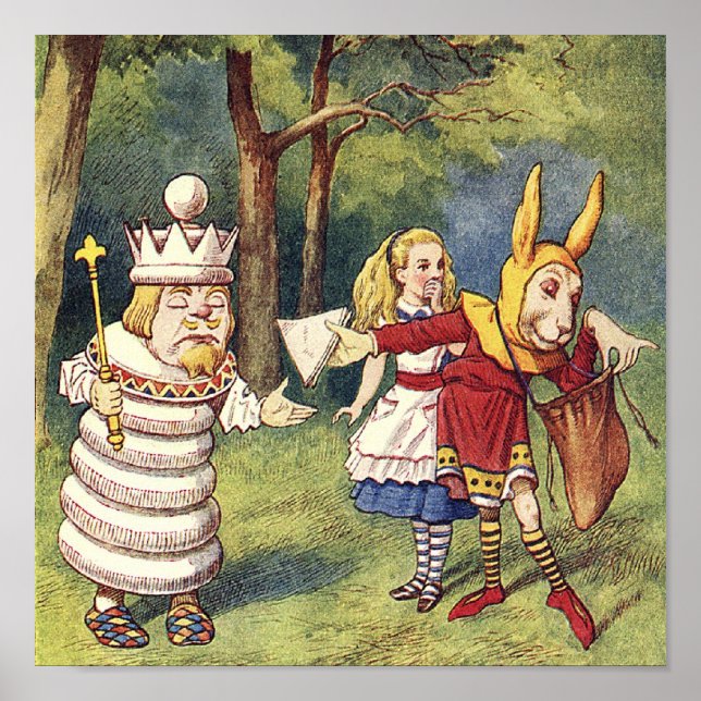 White Kung och hans Messenger Poster (Framsidan)