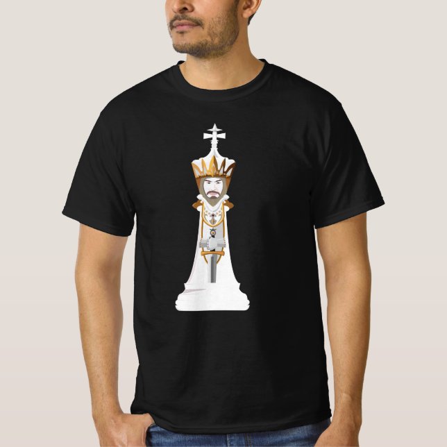 White kung T-Shirt (Framsida)