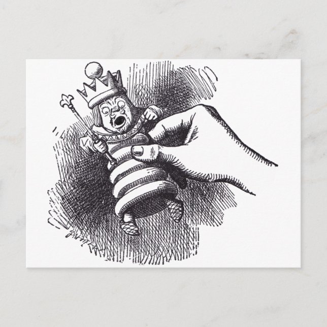 White Kung Vykort (Framsida)