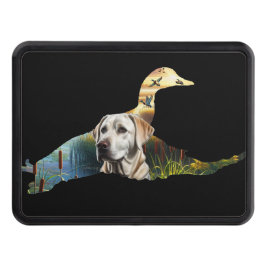 White Labrador Retriever Trailer Hitch Cover Dragkroksskydd