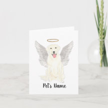 White Labrador Sympathy Memorial