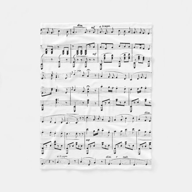 White Lakan Music Fleecefilt (Framsidan)