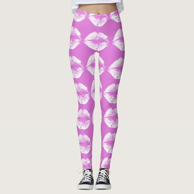 White Läppar #35 Leggings (Framsida)
