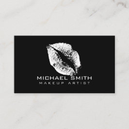 White Läppar Makeup Artist Visitkort