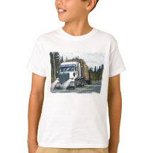 White Lastbil med Hay Bales for Truckers