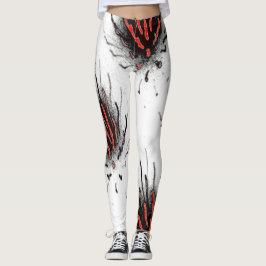 White Lava Flow Leggings