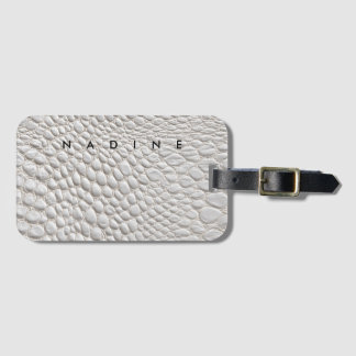 White leather  texture bagagebricka