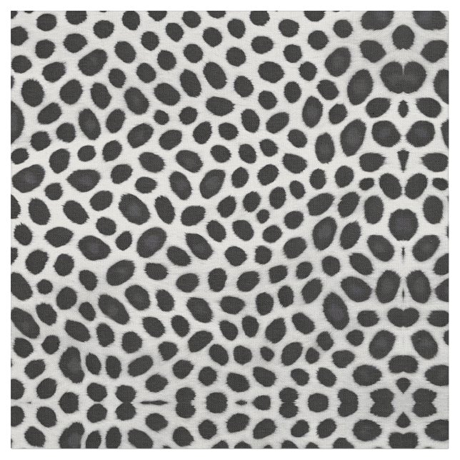 White Leopard Elegant Modern lyxursamling Tyg (Närbild)