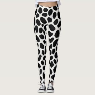 White Leopard Elegant Trendig Luxury Collection Leggings