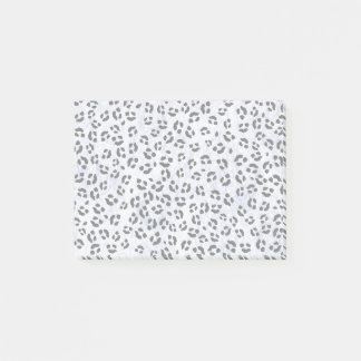 White Leopard Print Post-it Block