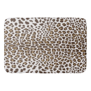 White Leopard Skin Badrumsmatta