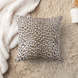 White Leopard Skin Kudde