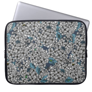 White Lilac-trädgård Laptop Fodral