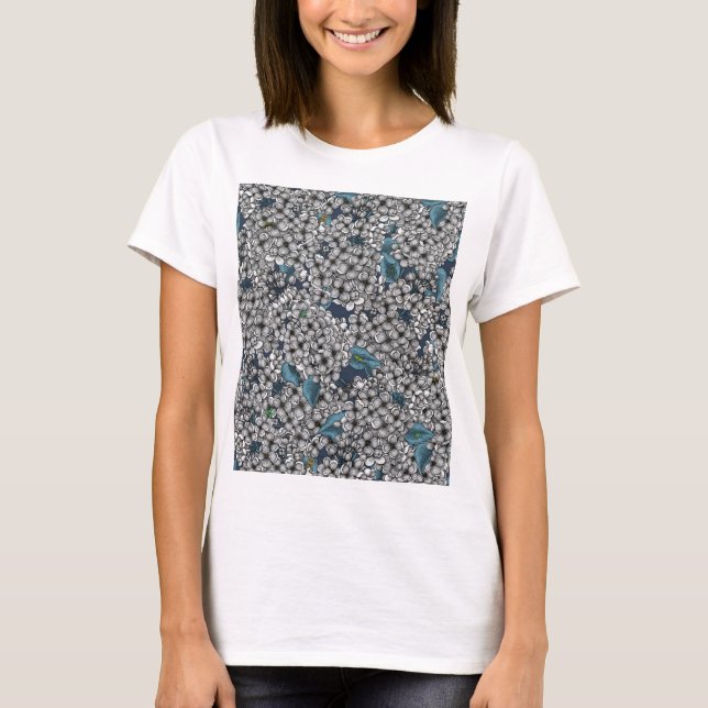 White Lilac-trädgård T Shirt (Framsida)