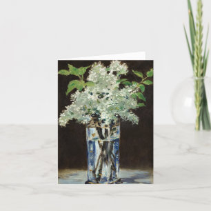 White Lilacs in a Crystal Vas by Edouard Manet Tack Kort