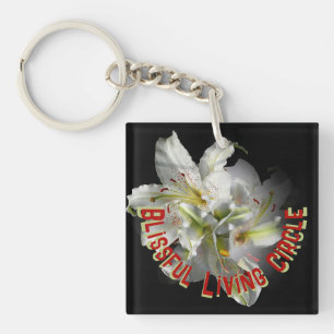 White Lilies Fantasy Blissful Living Circle