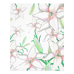 White Lilies Fototryck