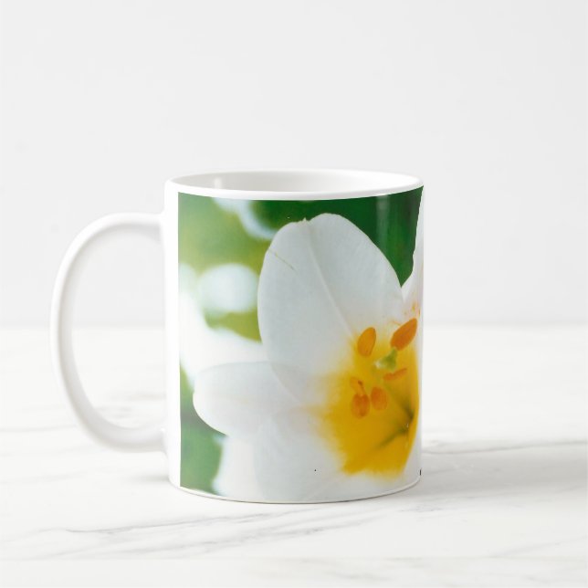 White Lilies - Lily Flower Lilium candidum Kaffemugg (Vänster)