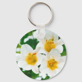 White Lilies - Lily Flower Lilium candidum Nyckelring