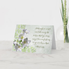 White Lilies, vet att andra bryr sig om sympati Kort