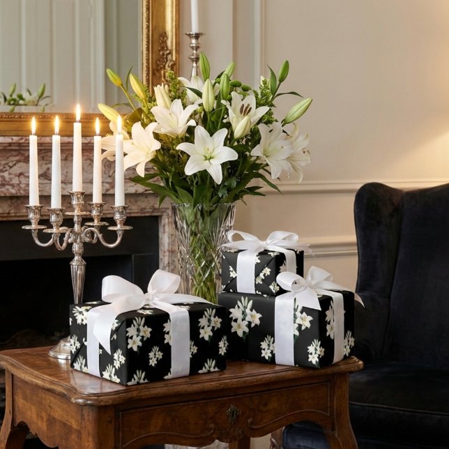 White Lillies Presentpapper (Skapare uppladdad)