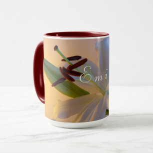 White Lily, blomman. Mugg