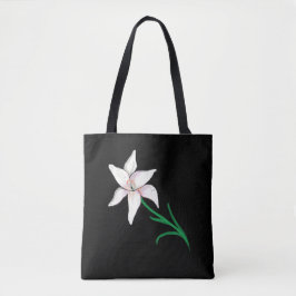 White Lily Flower Tygkasse