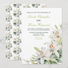 White Lily Flowers Bröllop