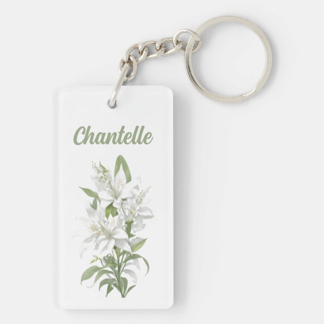 White Lily Flowers Personlig (Baksidan)