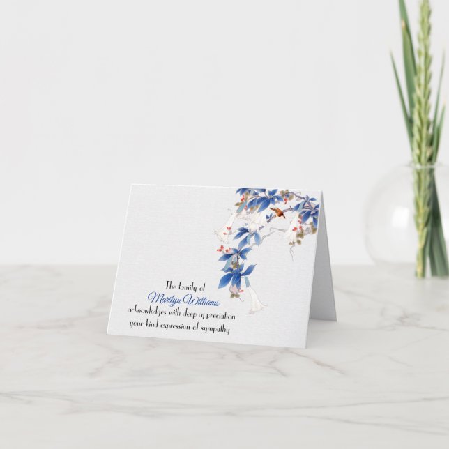 White Lily Gren Sympathy Tack (Framsida)