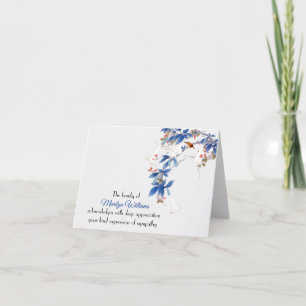 White Lily Gren Sympathy Tack Kort