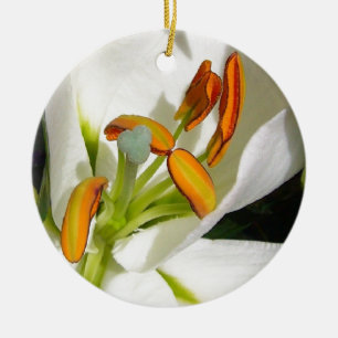 White Lily Julgransprydnad Keramik